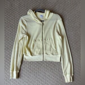 Aritzia TNA Waffle Zip Hoodie